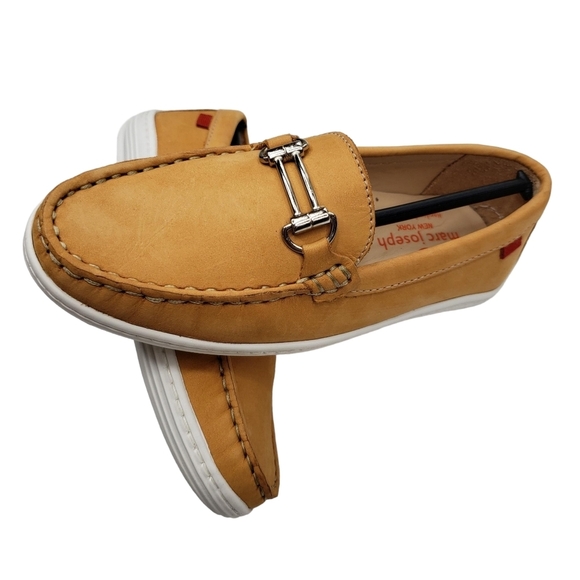 Marc Joseph | NIB Lexington Tan Nobuck Preppy Classic Leather Loafer Girl's 13.5 - Picture 10 of 14